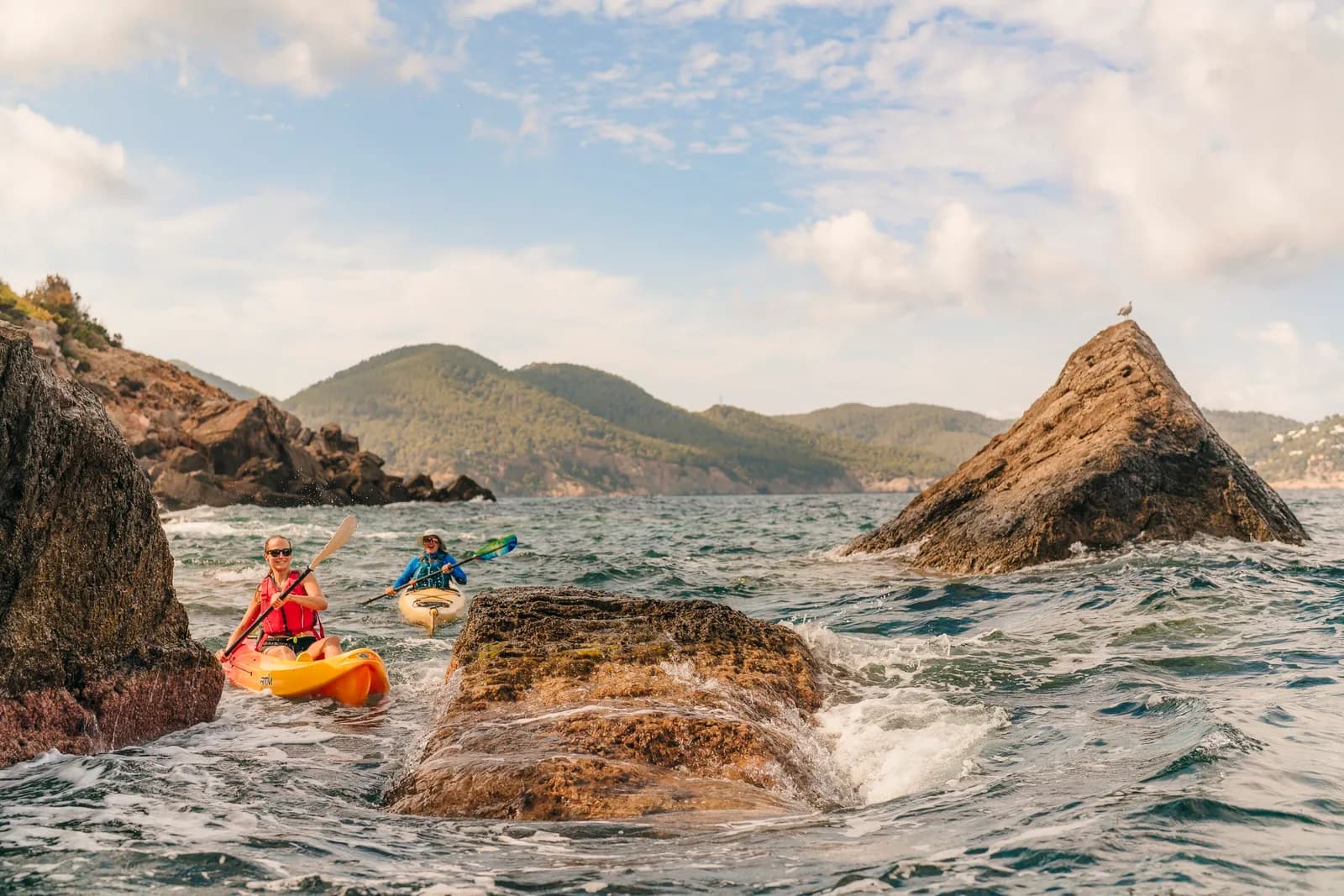 Coasteering and kayaking along the Ibiza shore